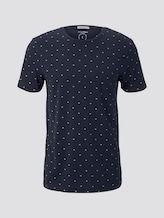 Print T-Shirt aus Organic Cotton - Männer - navy small element print Print T-Shirt aus Organic Cotton - Männer - navy small element print - 7 - TOM TAILOR Denim