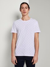 Print T-Shirt - Männer - white small element print Print T-Shirt - Männer - white small element print - 1 - TOM TAILOR Denim
