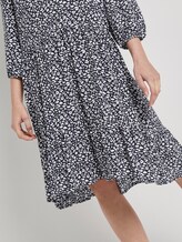 Nena & Larissa: Gemustertes Kleid mit Volants - Frauen - navy small leo design Nena & Larissa: Gemustertes Kleid mit Volants - Frauen - navy small leo design - 10 - TOM TAILOR