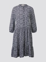 Nena & Larissa: Gemustertes Kleid mit Volants - Frauen - navy small leo design Nena & Larissa: Gemustertes Kleid mit Volants - Frauen - navy small leo design - 7 - TOM TAILOR