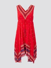 Luftiges Tuchkleid mit Musterung - Frauen - Zipfelkleid Skirt AOP red Luftiges Tuchkleid mit Musterung - Frauen - Zipfelkleid Skirt AOP red - 7 - TOM TAILOR