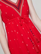 Luftiges Tuchkleid mit Musterung - Frauen - Zipfelkleid Skirt AOP red Luftiges Tuchkleid mit Musterung - Frauen - Zipfelkleid Skirt AOP red - 9 - TOM TAILOR