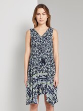 Luftiges Tuchkleid mit Musterung - Frauen - navy paisley design Luftiges Tuchkleid mit Musterung - Frauen - navy paisley design - 1 - TOM TAILOR