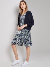 Luftiges Tuchkleid mit Musterung - Frauen - navy paisley design Luftiges Tuchkleid mit Musterung - Frauen - navy paisley design - 3 - TOM TAILOR