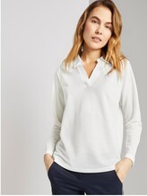 fijn polohemd - Vrouwen - Whisper White fijn polohemd - Vrouwen - Whisper White - 5 - TOM TAILOR