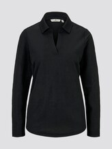 Feines Poloshirt - Frauen - Deep Black Feines Poloshirt - Frauen - Deep Black - 7 - TOM TAILOR