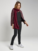 Langarmshirt mit Spitzendetail - Frauen - Anthracite Melange Langarmshirt mit Spitzendetail - Frauen - Anthracite Melange - 3 - TOM TAILOR