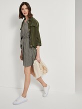 T-Shirt-Kleid mit Bindegürtel - Frauen - khaki dot design T-Shirt-Kleid mit Bindegürtel - Frauen - khaki dot design - 3 - TOM TAILOR