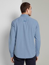 Gemustertes Hemd mit Button-Down-Kragen - Männer - blue white with dobby twill Gemustertes Hemd mit Button-Down-Kragen - Männer - blue white with dobby twill - 2 - TOM TAILOR