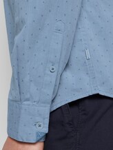 Gemustertes Hemd mit Button-Down-Kragen - Männer - blue white with dobby twill Gemustertes Hemd mit Button-Down-Kragen - Männer - blue white with dobby twill - 9 - TOM TAILOR