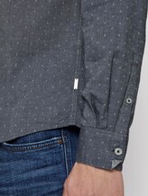 Gemustertes Hemd mit Button-Down-Kragen - Männer - navy white dobby twill Gemustertes Hemd mit Button-Down-Kragen - Männer - navy white dobby twill - 10 - TOM TAILOR