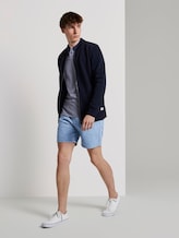 Structured Pique Poloshirt - Men - Agate Stone Blue Melange Structured Pique Poloshirt - Men - Agate Stone Blue Melange - 3 - TOM TAILOR Denim
