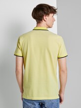 Strukturiertes Pique Poloshirt - Männer - canary light white base mel Strukturiertes Pique Poloshirt - Männer - canary light white base mel - 2 - TOM TAILOR Denim