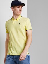 Strukturiertes Pique Poloshirt - Männer - canary light white base mel Strukturiertes Pique Poloshirt - Männer - canary light white base mel - 5 - TOM TAILOR Denim
