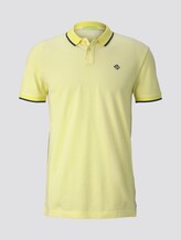 Strukturiertes Pique Poloshirt - Männer - canary light white base mel Strukturiertes Pique Poloshirt - Männer - canary light white base mel - 7 - TOM TAILOR Denim