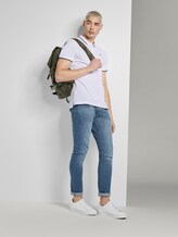 Strukturiertes Pique Poloshirt - Männer - White Strukturiertes Pique Poloshirt - Männer - White - 3 - TOM TAILOR Denim