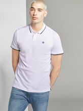 Strukturiertes Pique Poloshirt - Männer - White Strukturiertes Pique Poloshirt - Männer - White - 5 - TOM TAILOR Denim