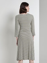 Patterned jersey wrap dress - Women - khaki dot design Patterned jersey wrap dress - Women - khaki dot design - 2 - TOM TAILOR