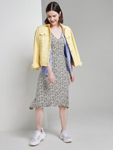 Gemustertes Jersey-Wickelkleid - Frauen - khaki offwhite floral design Gemustertes Jersey-Wickelkleid - Frauen - khaki offwhite floral design - 3 - TOM TAILOR