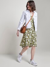 Gemustertes Jersey-Wickelkleid - Frauen - small khaki floral design Gemustertes Jersey-Wickelkleid - Frauen - small khaki floral design - 3 - TOM TAILOR