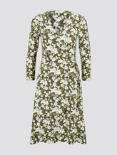 Gemustertes Jersey-Wickelkleid - Frauen - small khaki floral design Gemustertes Jersey-Wickelkleid - Frauen - small khaki floral design - 7 - TOM TAILOR