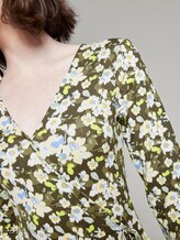 Gemustertes Jersey-Wickelkleid - Frauen - small khaki floral design Gemustertes Jersey-Wickelkleid - Frauen - small khaki floral design - 9 - TOM TAILOR