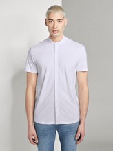 Basic Kurzarmhemd mit Mao-Kragen - Männer - White Basic Kurzarmhemd mit Mao-Kragen - Männer - White - 1 - TOM TAILOR Denim