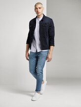Basic Kurzarmhemd mit Mao-Kragen - Männer - White Basic Kurzarmhemd mit Mao-Kragen - Männer - White - 3 - TOM TAILOR Denim