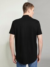 Basic Kurzarmhemd mit Mao-Kragen - Männer - Black Basic Kurzarmhemd mit Mao-Kragen - Männer - Black - 2 - TOM TAILOR Denim