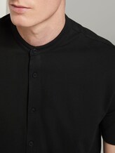 Basic Kurzarmhemd mit Mao-Kragen - Männer - Black Basic Kurzarmhemd mit Mao-Kragen - Männer - Black - 9 - TOM TAILOR Denim