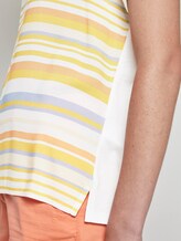 Gestreiftes T-Shirt im Material-Mix - Frauen - yellow multicolor stripe Gestreiftes T-Shirt im Material-Mix - Frauen - yellow multicolor stripe - 10 - TOM TAILOR