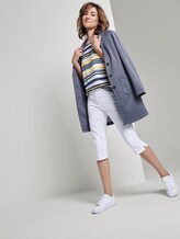 Gestreiftes T-Shirt im Material-Mix - Frauen - navy multicolor stripe Gestreiftes T-Shirt im Material-Mix - Frauen - navy multicolor stripe - 3 - TOM TAILOR