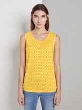 Fließendes Jersey-Top - Frauen - yellow dot design Fließendes Jersey-Top - Frauen - yellow dot design - 1 - TOM TAILOR