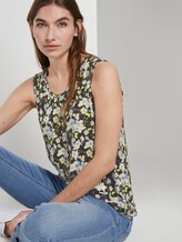 Fließendes Jersey-Top - Frauen - small khaki floral design Fließendes Jersey-Top - Frauen - small khaki floral design - 5 - TOM TAILOR