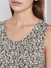 Soepel jersey top - Vrouwen - khaki offwhite floral design Soepel jersey top - Vrouwen - khaki offwhite floral design - 9 - TOM TAILOR