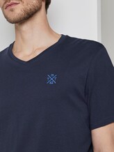 Basic T-Shirt mit V-Ausschnitt - Männer - Black Iris Blue Basic T-Shirt mit V-Ausschnitt - Männer - Black Iris Blue - 9 - TOM TAILOR