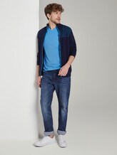 Basic T-Shirt mit V-Ausschnitt - Männer - soft cloud blue Basic T-Shirt mit V-Ausschnitt - Männer - soft cloud blue - 3 - TOM TAILOR