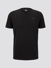 Basic T-Shirt mit V-Ausschnitt - Männer - Black Basic T-Shirt mit V-Ausschnitt - Männer - Black - 7 - TOM TAILOR