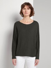 Strukturierter Strickpullover - Frauen - Woodland Green Strukturierter Strickpullover - Frauen - Woodland Green - 1 - TOM TAILOR