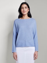 Strukturierter Strickpullover - Frauen - Parisienne Blue Strukturierter Strickpullover - Frauen - Parisienne Blue - 1 - TOM TAILOR