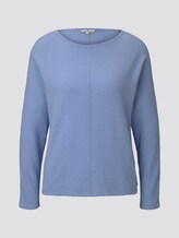Strukturierter Strickpullover - Frauen - Parisienne Blue Strukturierter Strickpullover - Frauen - Parisienne Blue - 7 - TOM TAILOR