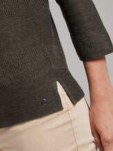 Pullover mit Streifenstruktur aus Leinengemisch - Frauen - Woodland Green Pullover mit Streifenstruktur aus Leinengemisch - Frauen - Woodland Green - 10 - TOM TAILOR