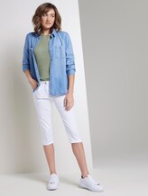 Pullover mit Streifenstruktur aus Leinengemisch - Frauen - Fresh Mint Green Pullover mit Streifenstruktur aus Leinengemisch - Frauen - Fresh Mint Green - 3 - TOM TAILOR