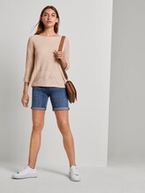 Pullover mit Streifenstruktur aus Leinengemisch - Frauen - soft vanilla Pullover mit Streifenstruktur aus Leinengemisch - Frauen - soft vanilla - 3 - TOM TAILOR