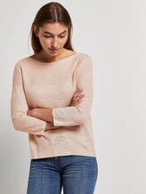 Pullover mit Streifenstruktur aus Leinengemisch - Frauen - soft vanilla Pullover mit Streifenstruktur aus Leinengemisch - Frauen - soft vanilla - 5 - TOM TAILOR