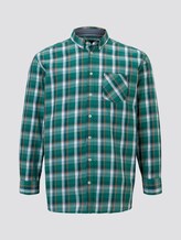 Checked shirt - Men - green base colourful check Checked shirt - Men - green base colourful check - 7 - Men Plus