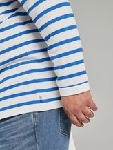 Striped knitted sweater - Men - white victory blue stripe Striped knitted sweater - Men - white victory blue stripe - 10 - Men Plus