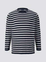 Gestreifter Strickpullover - Männer - navy white stripe Gestreifter Strickpullover - Männer - navy white stripe - 7 - Men Plus