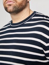 Gestreifter Strickpullover - Männer - navy white stripe Gestreifter Strickpullover - Männer - navy white stripe - 9 - Men Plus