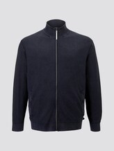 Strickjacke mit Stehkragen - Männer - Sky Captain Blue Strickjacke mit Stehkragen - Männer - Sky Captain Blue - 7 - Men Plus